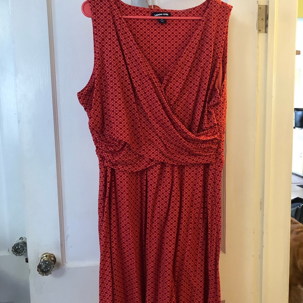 Lands End wrapstyle dress